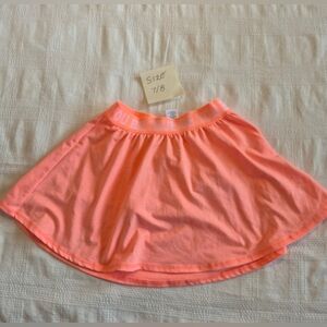 Gymboree Gymgo girls size 7/8 or Medium neon orange skirt modesty shorts VGUC